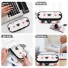 Pen Case Structured Scratch Resistant Polyester Easy Open Zipper with Main Compartment Mesh Pocket and Pen Slots for Boys Girls