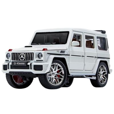 Moulé sous pression 1:24 Modèle de voiture en alliage Mercedes-Benz G-Wagen AMG G63 à rétraction - Blanc