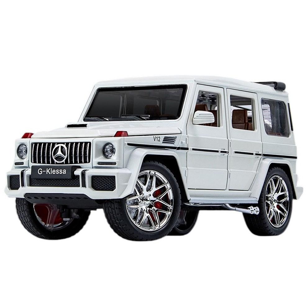 

Литье под давлением 1:24 Mercedes-Benz G-Wagen AMG G63 Литой Автомобиль-Игрушка с Инерционным Механизмом - Белый