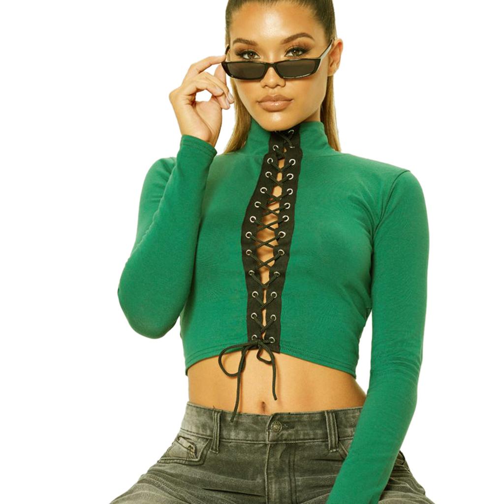 European and American tight-fitting slim-fitting front straps women's summer bottoming shirt exposed navel slim-fitting wearing bottoming women