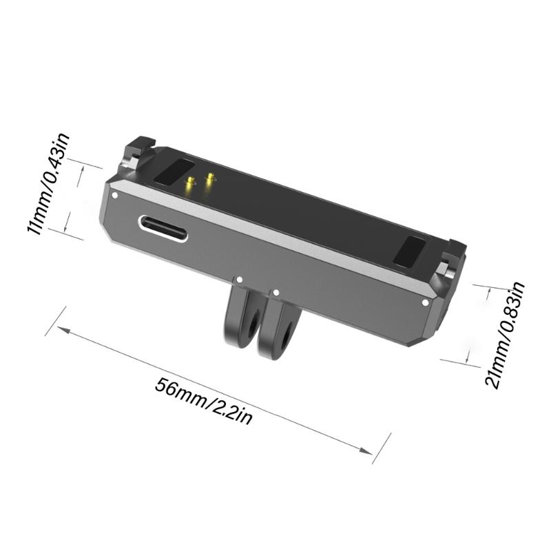 Schnelllade-Magnet-Dockingstation Ladekstation für 360 Go 3 Sportkamera mit/ohne Basisständer