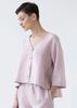 Linen Flared Top Women Loose Casual Blouse Bracelet Sleeve Oversized Shirt