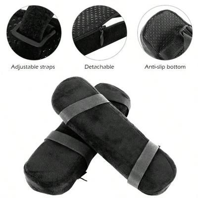 1/2PC Office Chair Parts Armrest Cushion Memory Foam Armrest Sleeve Cushion Comfortable Elbow Pillow for Home Office Chair