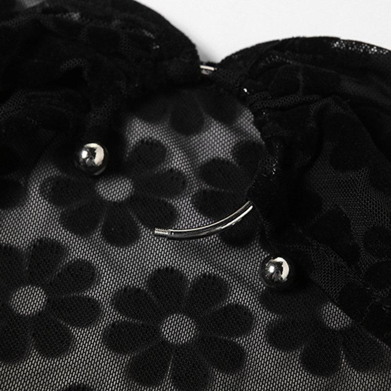 Women Summer Sexy Backless See Through Club Party Gown Elegant Floral Halter Cut Out Maxi Dress