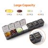 Pill Cases Box Organizer 7 Days 28 Grids 4 Times One Day Portable Travel with Large Compartments for Vitamins Medicine Fish Oils