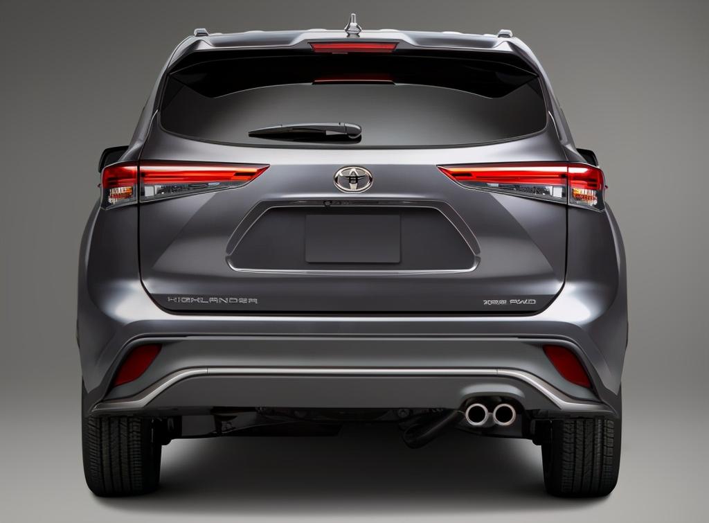 NBNQ8 Suitable for Toyota Highlander XSE Matte Black EMBLEM OVERLAY KIT ABS Automotive Emblem Cover Sticker PT948-48200-02 Auto Parts