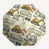 Excavator Theme Automatic Umbrella, Lightweight & Portable, 8 Rib, Perfect for Outdoor Travel, Birthdays, Christmas, Gifts.