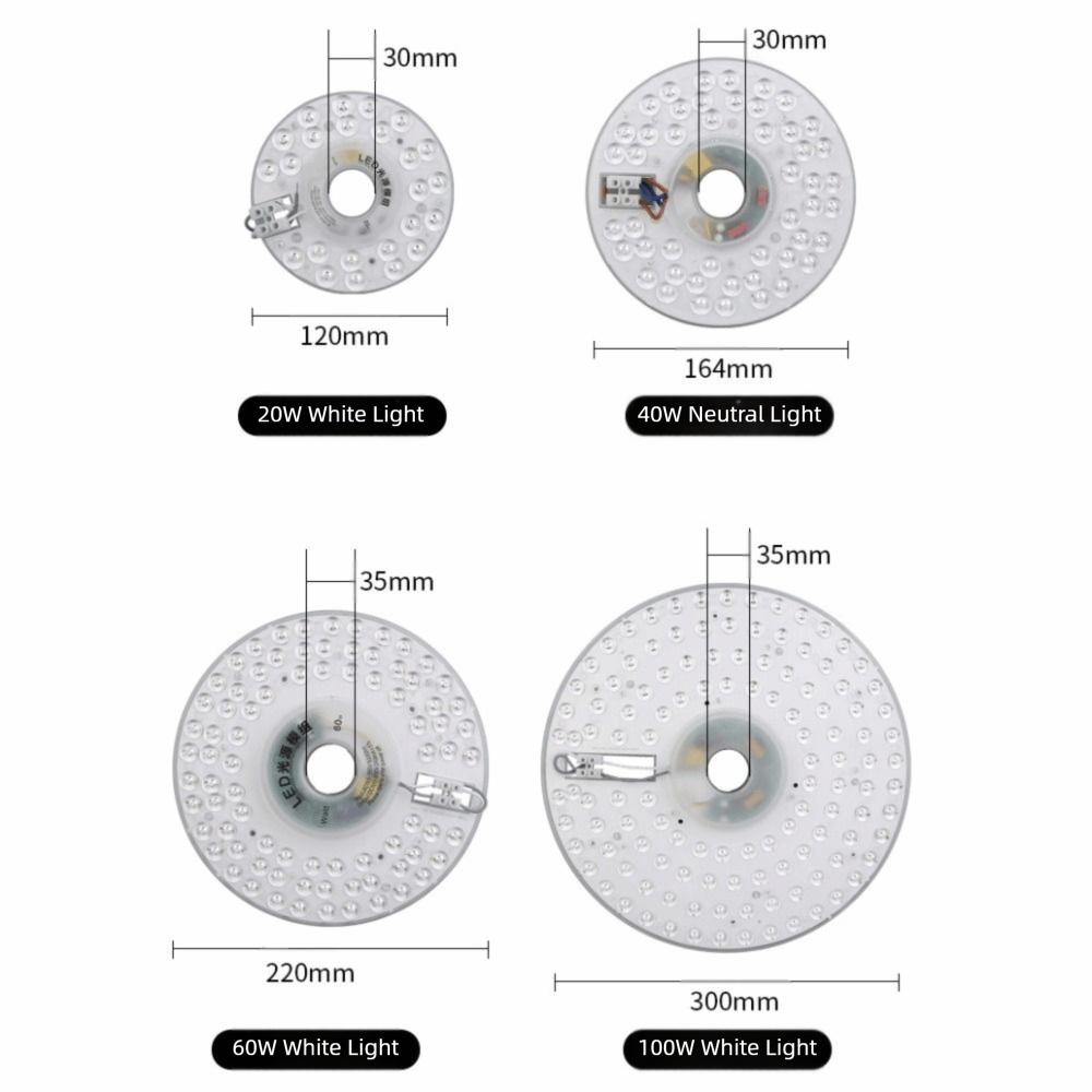 תאורת מעגל צורה עגולה פאנל LED אור חשמל AC 20W 40W 60W 100W מודול LED תאורת תקרה תאורת תלייה