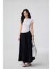 Women's Elegant Tencel Lyocell Henley Short Sleeve Slim Fit Top