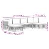 VidaXL Salon de jardin 6 pcs avec coussins anthracite résine tressée, ensemble de salon, ensemble de salon d'extérieur, 3186779