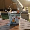 Metal Beverage Bucket Portable Handle Vintage Tub Keep Drinks Cold Champagne Drink Chiller for