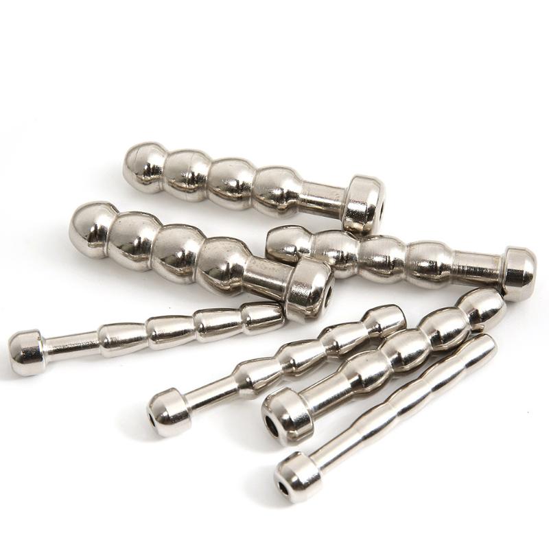 Urethral Dilatation Metal Catheters Anal Beads For Male Sex Toy Butt Plug 5/6/7/8/9/10/11Mm Penis Stimulation Horse Eye Stick
