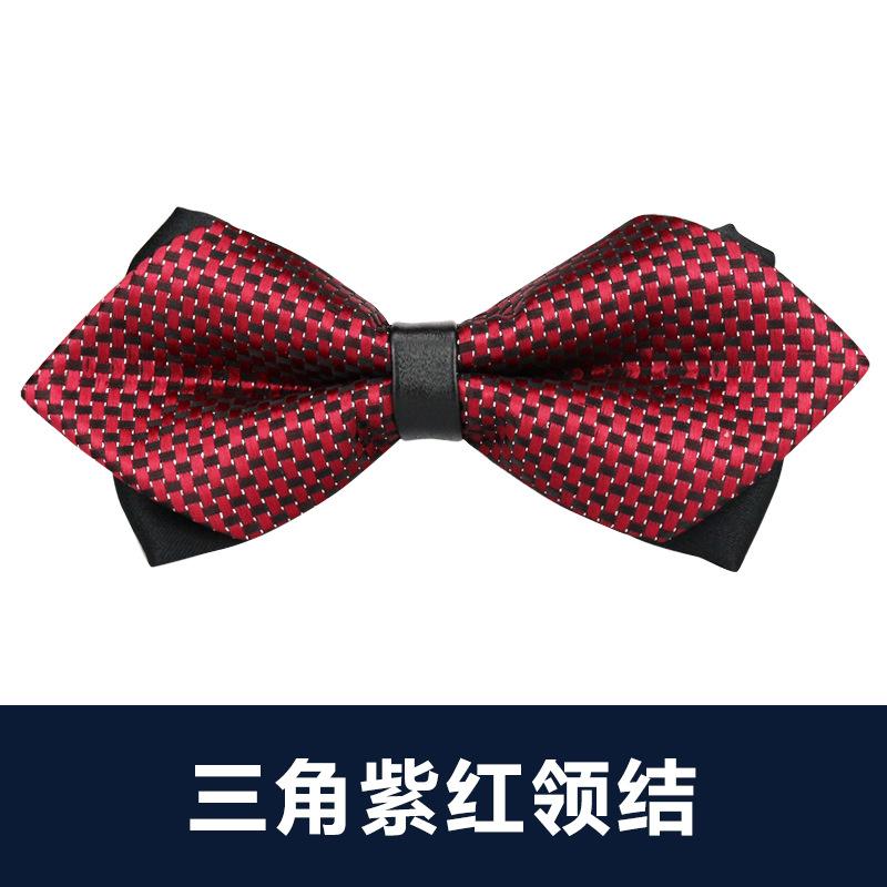 Мужской Галстук-бабочка Лучший Друг Жених Бордовый Черный Галстук-бабочка Платье, Свадебный Британский И Корейский Треугольный Галстук-бабочка