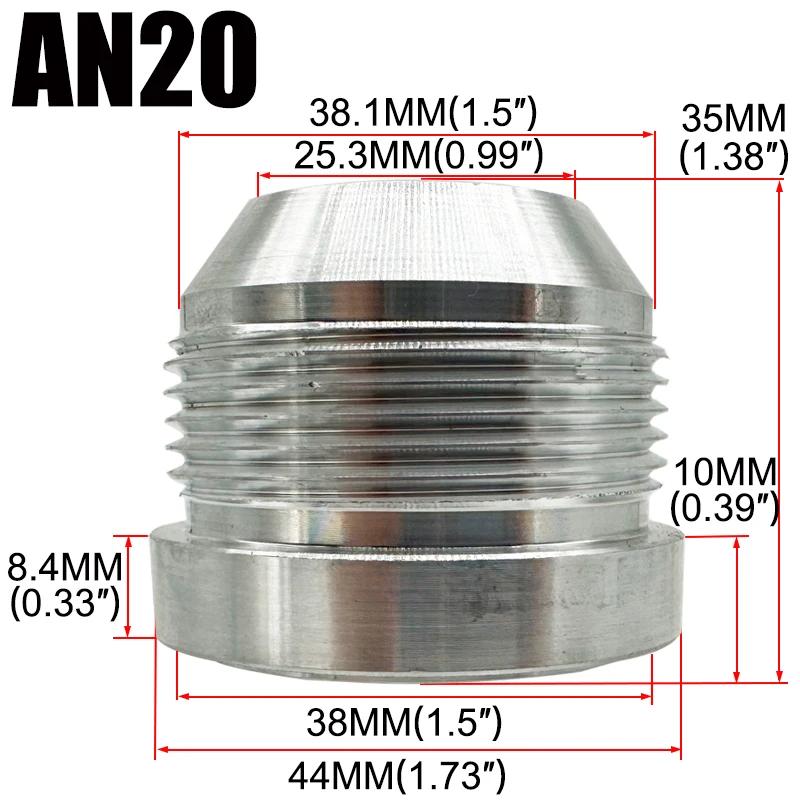 AN3 AN4 AN6 AN8 AN10 AN12 AN16 AN20 Male Weld On Fitting Adapter Weld Bung Aluminum Fuel Hose Pipe Tube Straight Fitting Silver