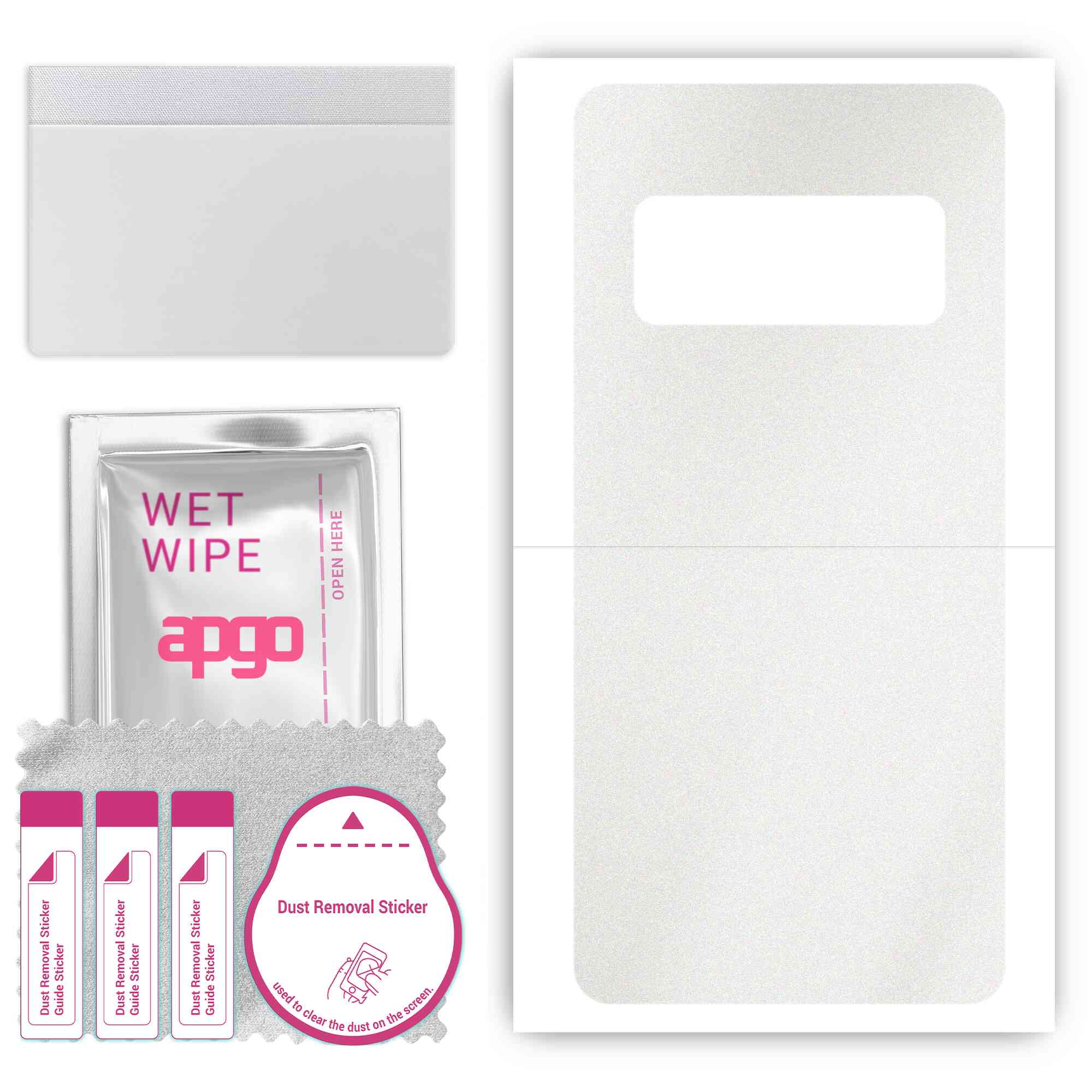 

apgo Protective Skin Sticker for the back compatible with Asus Zenfone AR ZS571KL, Wrap Film, Foil, Vinyl - Pattern Matte Transparent