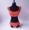 Set Costume da Bagno Bikini a Balze di Pizzo Europeo e Americano