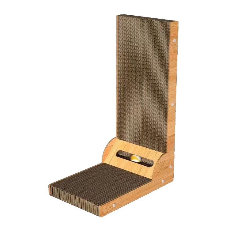 Cat Scratching Board L-shaped Detachable Wooden Wear Resistant and Scratch Resistant Grinding Claw Toy Furniture Protector