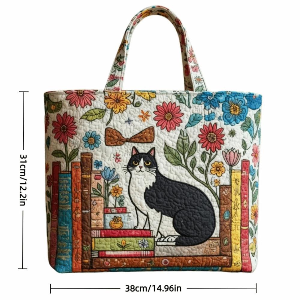 Vintage Damen Stepp-Tragetasche Leichte 3D-Druckmuster Canvas-Umhängetasche Große Kapazität Baumwoll-Einkaufstasche Dame Mädchen