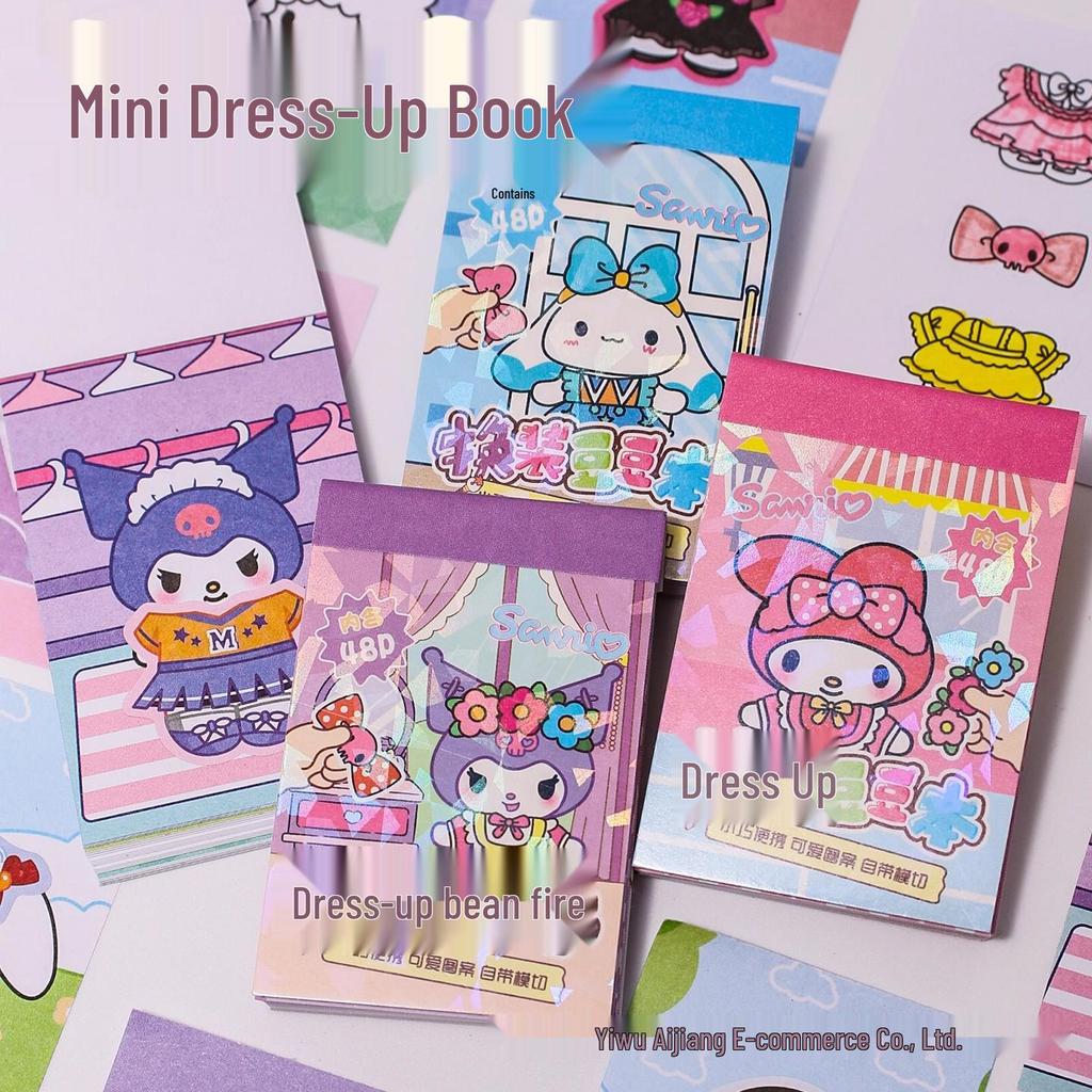 Kuromi Verkleide-Stickerbuch für Mädchen von 3-6 Jahren - Pädagogisches Kindergeschenk mit Capybara-Stickern