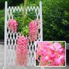 Yousheng 12Pcs Simulated Flower Garland Realistic Wisteria Vines Easy To Clean Reusable Wisteria Vines Wedding Decoration