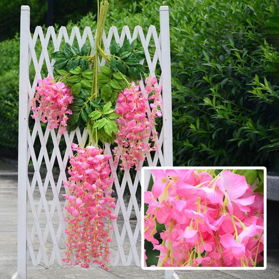 Yousheng 12Pcs Simulated Flower Garland Realistic Wisteria Vines Easy To Clean Reusable Wisteria Vines Wedding Decoration