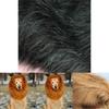 Jungle King Pet Costume Lion Hat With Faux Fur For Small Dogs