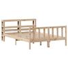 Vidaxl Bed Frame Without Mattress, 140X200 Cm, Solid Pine Wood