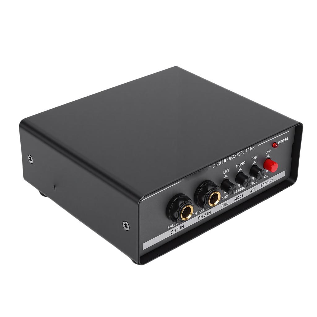 DI Box Distributor Splitter Professional Active Multi Functional Signal Effect Device Dual Channel Balanced Converter
