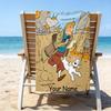 Personalisierbares Strandtuch Tintins Abenteuerstadt Strandtuch, Weiche Mikrofaser, Geschenk für Sie/Ihn, Geburtstag, für Pool, Strand, Reisen, Fan-Geschenke