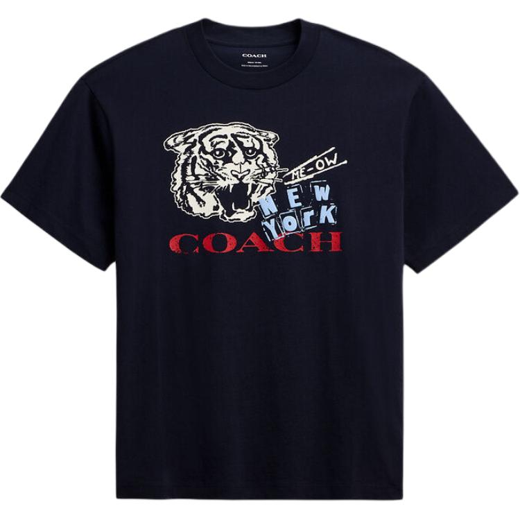 Coach Printed Letter Pattern Short Sleeve T-Shirt Men tops CCW02RF2 M