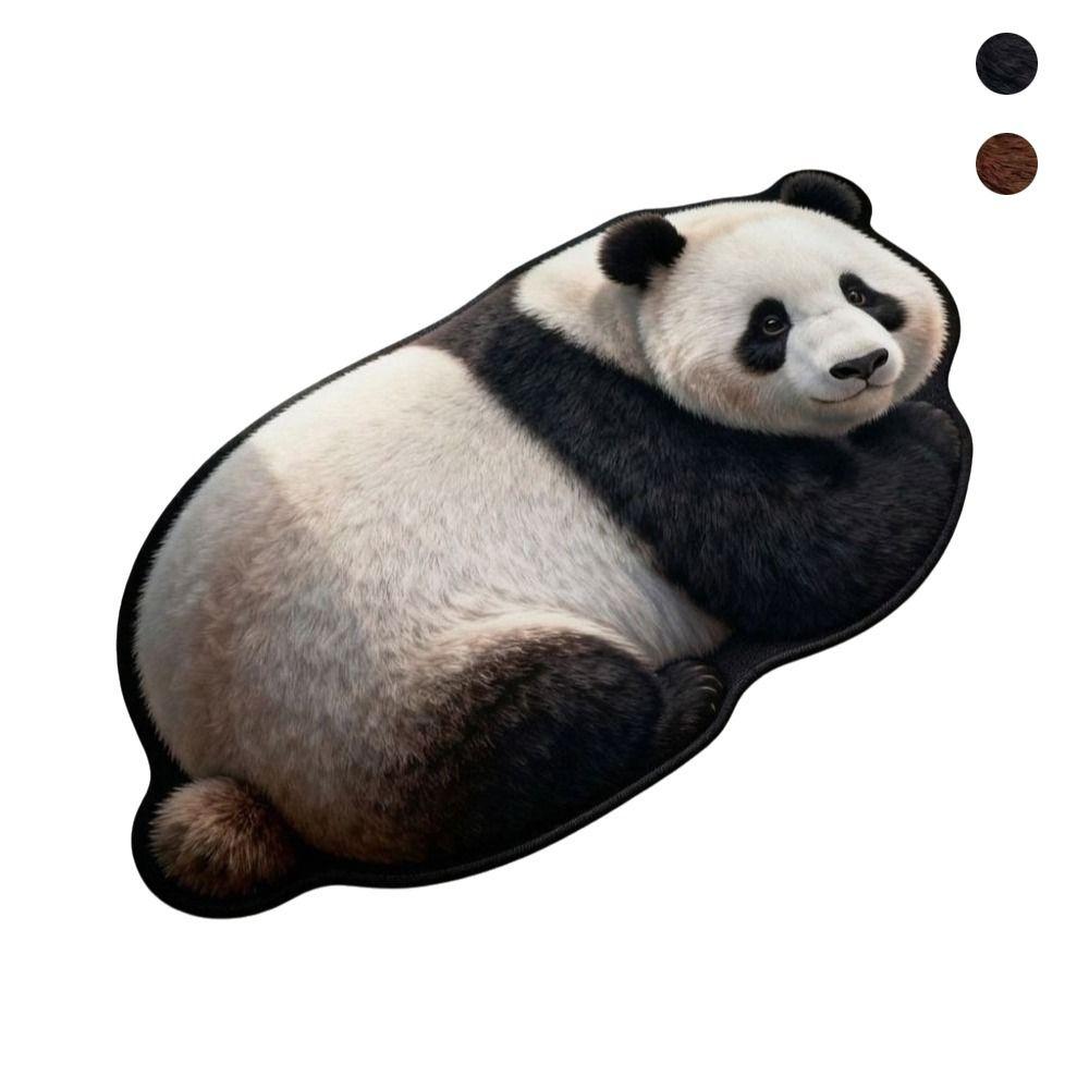 Non-Slip Home Decor Carpet 2D Cartoon Carpet Cute Panda-Shaped Area Rug Bedrooms