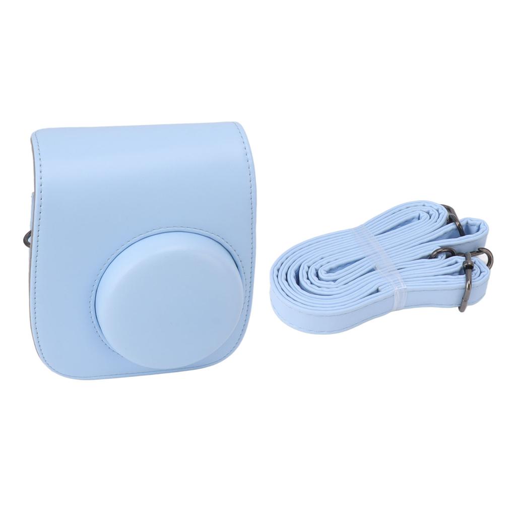 Instant Camera Bag PU Leather Instant Camera Bag Adjustable Strap Instant Camera Case for Traveling