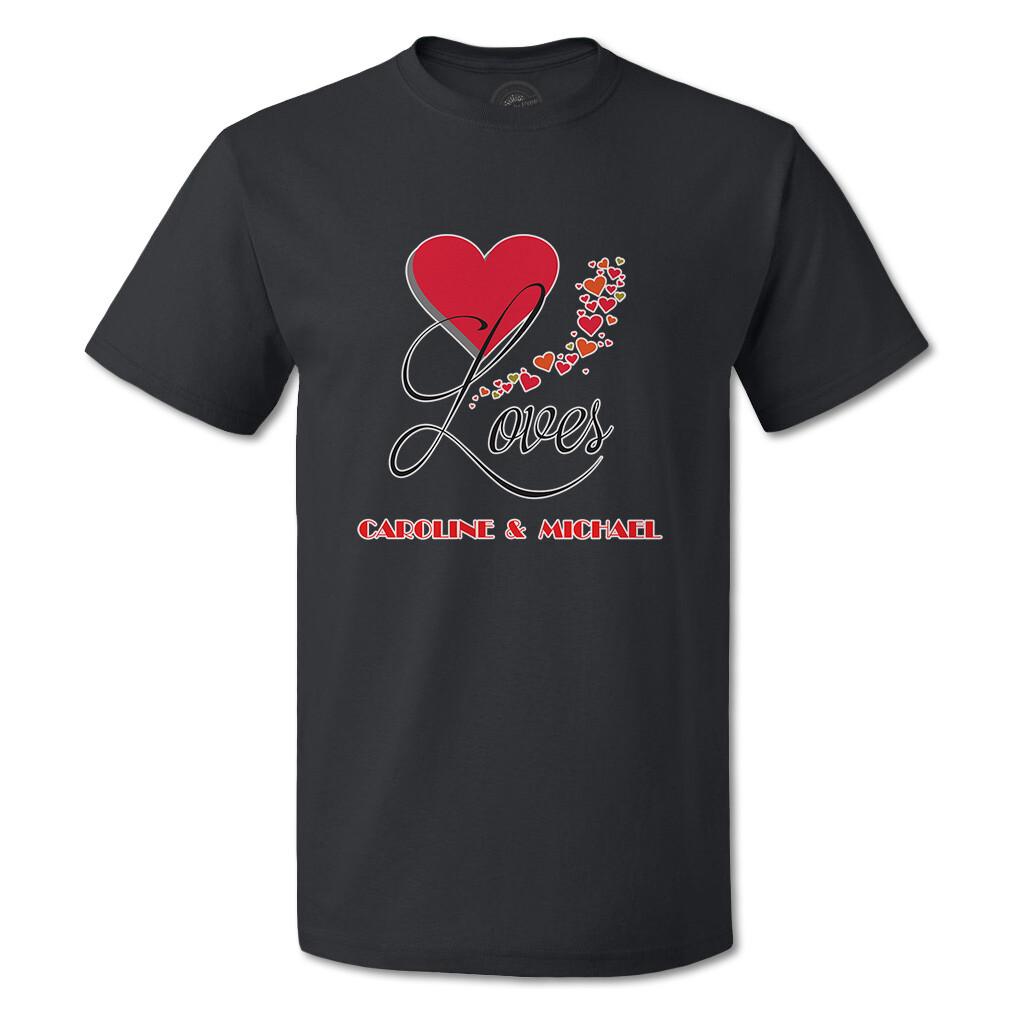 Funny Graphic T Shirts Valentines Day Loves Valentines Day Cotton Hearts Top XXXXL