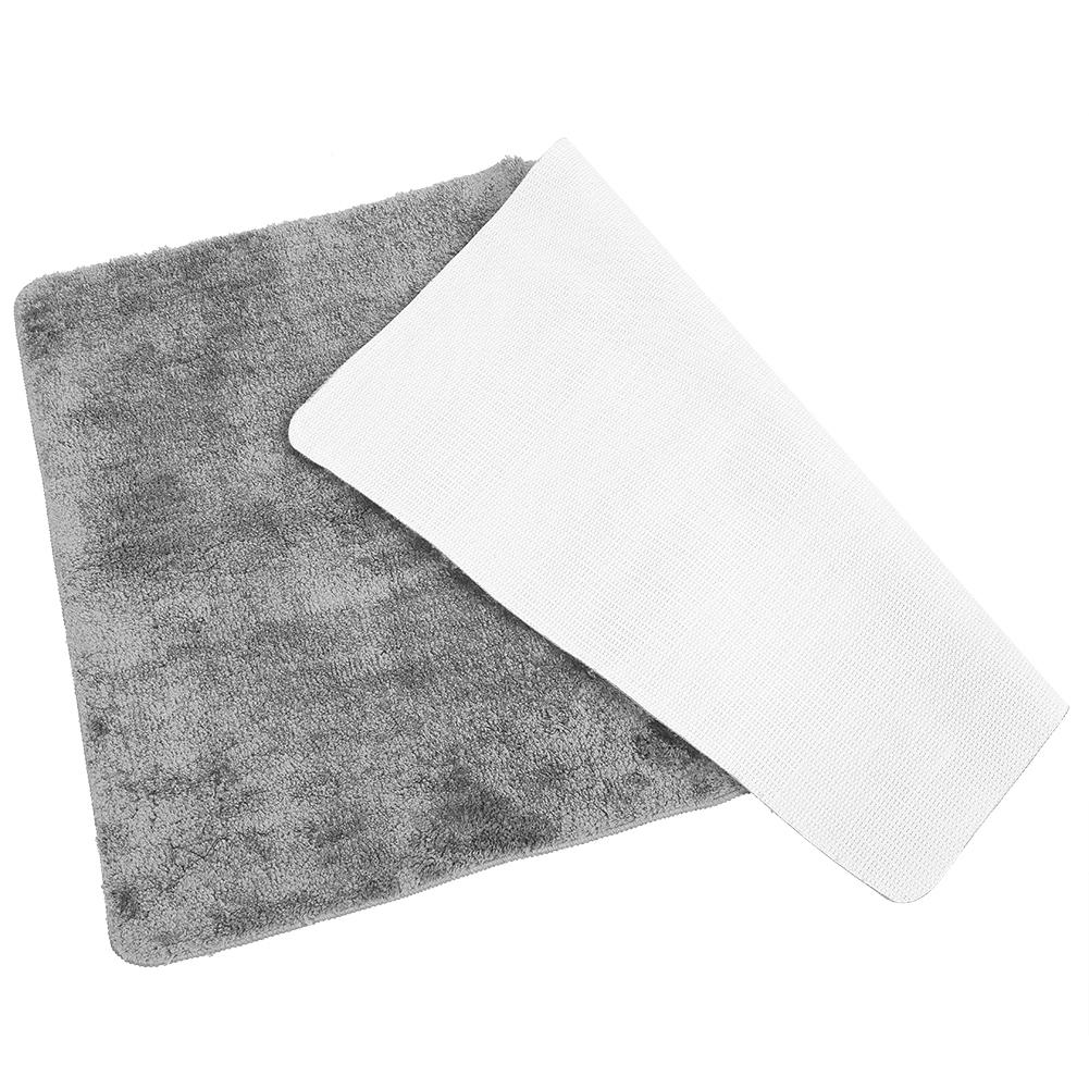 Soft Door Mat Anti Slip Absorbent Floor Rug Bedside Carpet Mat for Home Bathroom Bedroom(Gray 80x120cm)