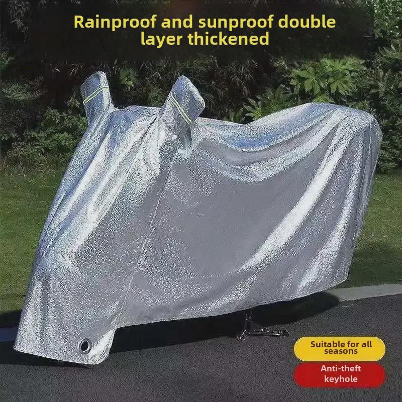 

2023 Thickened Dustproof Rainproof Electric Car and Motorcycle Raincoat Canopy