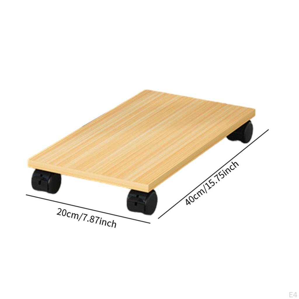 Desktop-CPU Holz Rollständer Computergehäuse Praktisch für