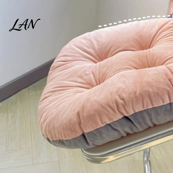 Thickened Chair Cushion for Home with Back Support, Cozy Plush Seat Washable Pad Ties, Soft Warm Office Dining Chairs Lumbar Support Pillow