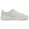 New PUMA Basket Low Top Skateboard Shoes Women's Gray White 401144-01