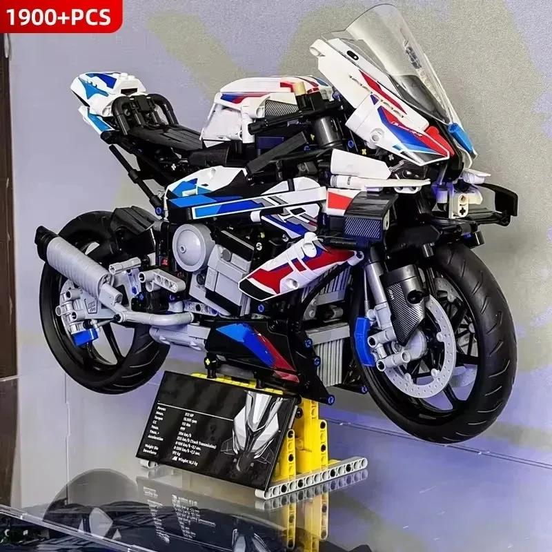 M1000 Motorcycle, 1920 Pieces, Heavy-duty Motorcycle Technology, Compatible with 42130 MOC, Building Blocks, Toys