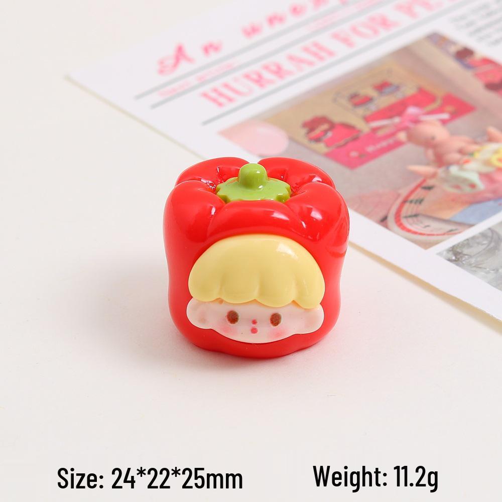 3D Cartoon Vegetable Resin Accessories for DIY Handmade Hairpins