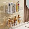 REO&HOMME Transparent Adhesive Bathroom Shelf