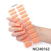 Hot Sell Custom Logo HEMA-Free Gel Polish Nail Stickers New Solid Color Styles Semi Cured Gel Nail Wraps 20 Gel Nail Strips