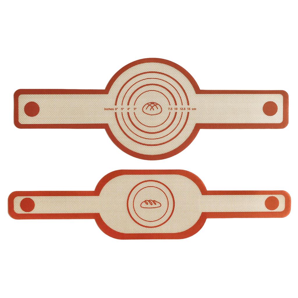 Telo in Silicone Riutilizzabile per Cottura in Forno con Dutch Oven Tappetino Lunghe Maniglie Rivestimenti Antiaderenti per Impasto Trasferibile Accessori per Pasticceria