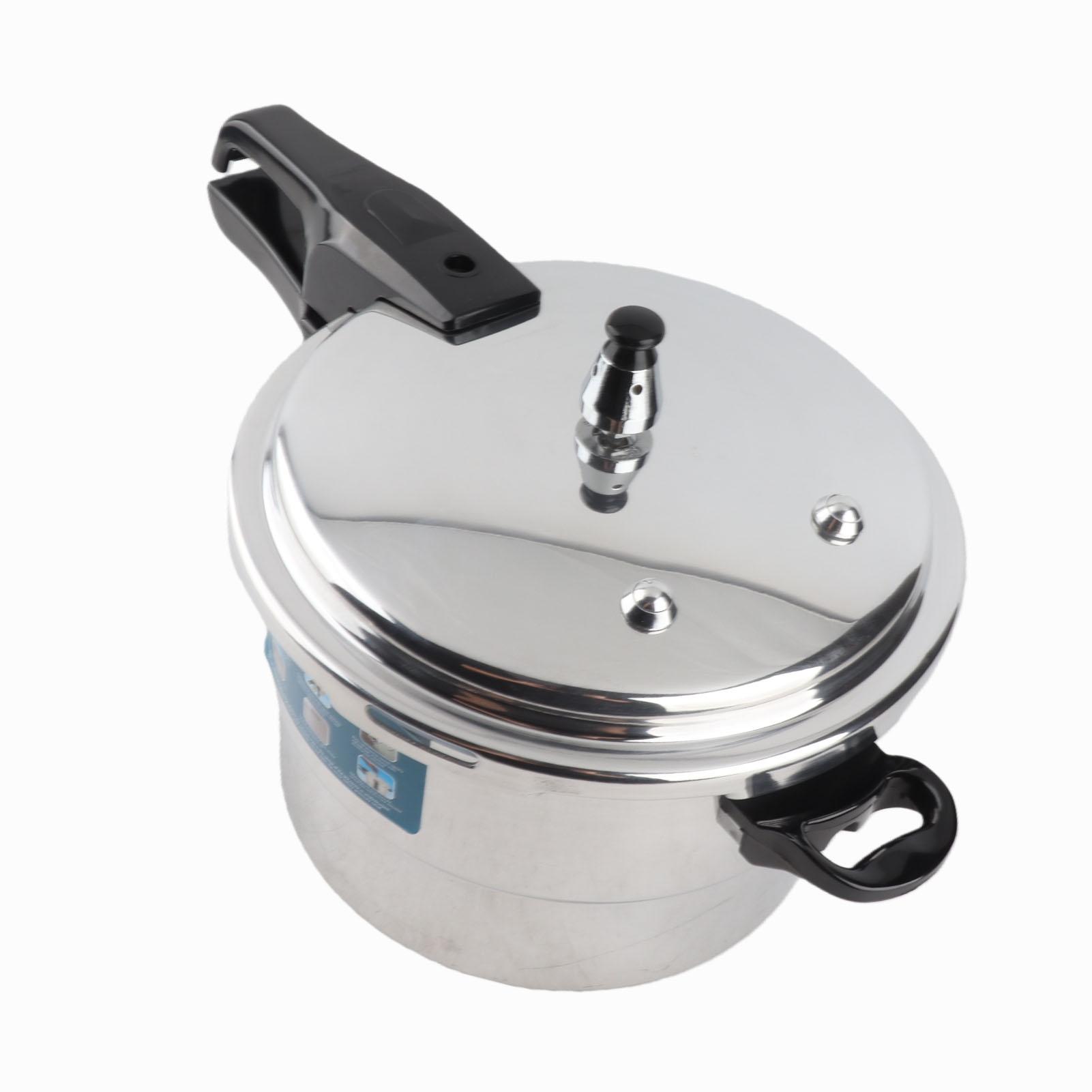 Pressure Cooker 5L Aluminum Alloy Explosion Proof Fast Cooking Canning Cooker Pot with Steam Rack for Gas Electric L