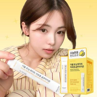 [Minseo PICK] Healthy Place Double Toning White Liposome Glutathione 30 Packets (1 Month Supply), Korean Health Food