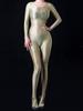 Cosplay Sexy Oil Glossy Elastic Bodysuit Bodycon Rompers One-Piece Thong Silky Maid Tights Satin Jumpsuits Candy Color Leotard