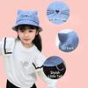Cute Baby Hat With Cat Design Japanese Style Sun Protection Hat For Summer