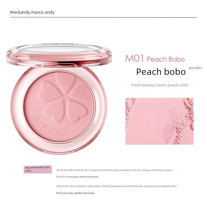 Marco Andy Soft Mist Expanding Blush Cream Matte Finish Korean Style Low Saturation Natural Makeup Blush Powder