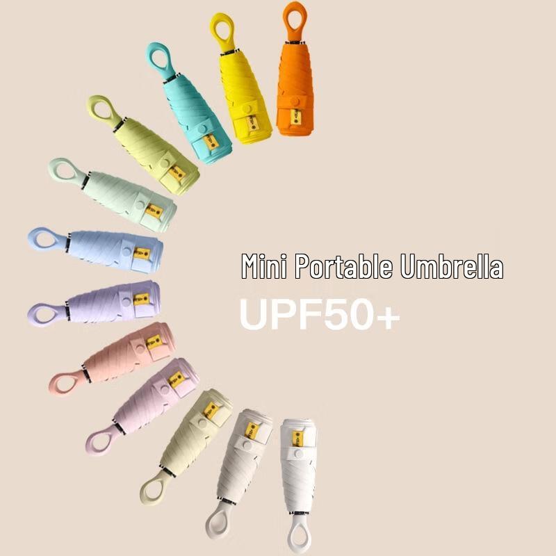 Flower Ring Mini UV Protection 5-Fold Sun Rain Umbrella