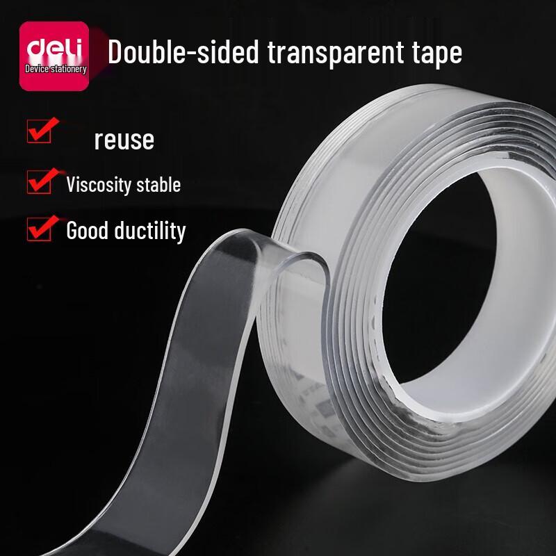 Deli Nano Double-Sided Transparent Adhesive Tape